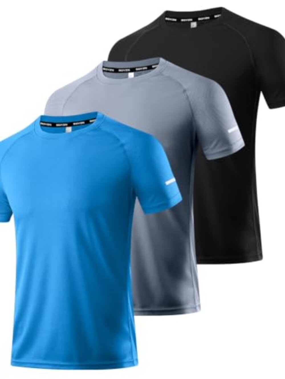 Men's Quick Dry Moisture Wicking Short Sleeve Workout Gym Athletic T-Shirt